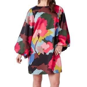 CROSBY Colorful Floral Women's Dress SIZE L